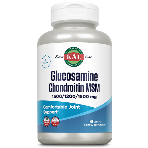 KAL Glucosamine Chondroitin MSM (Глюкозамин Хондроитин МСМ) 1500/1200/1500 мг. 90 таблеток