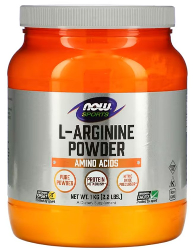 Now Foods Sports L-Arginine Powder (L-Аргинин в порошке) 1 кг.