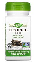 Licorice Root 900 mg (Корень Солодки 900 мг (450 мг в 1 капсуле)) 100 вег капсул (Nature's Way) 