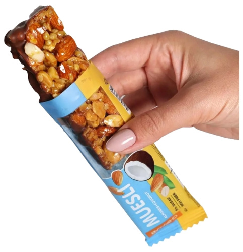 Батончик ореховый Muesli (Мюсли) 40 гр (CHIKALAB) фото 3