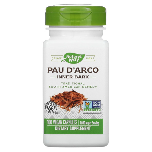 Pau D'Arco 1090 mg (Кора Муравьиного Дерева 1090 мг) 100 капсул (Nature's Way)