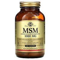 Solgar MSM (Метилсульфонилметан) 1000 мг. 120 таблеток