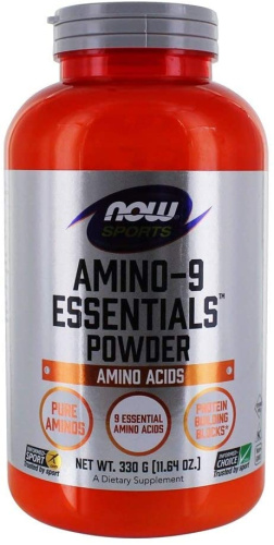 Sports Amino-9 Essentials (Незаменимые аминокислоты) 330 грамм (Now Foods)