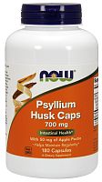 Now Foods Psyllium Husk Caps 700 mg With 50 mg of Apple Pectin (Шелуха семян подорожника с яблочным пектином) 180 капсул