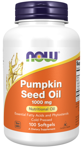 Now Foods Pumpkin Seed Oil (Масло из тыквенных семян) 1000 мг. 100 мягких капсул