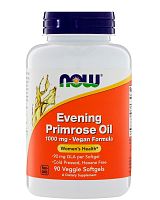 Now Foods Масло примулы вечерней веганская формула (Evening Primrose Oil Vegan Formula) 1000 мг. 90 растительных капсул