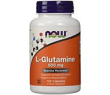 Now Foods L-Glutamine (L-Глютамин) 500 мг. 120 капсул