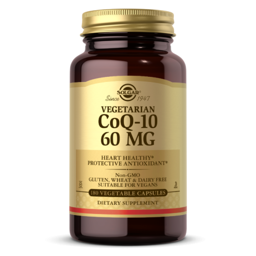 Solgar Vegetarian CoQ-10 (Вегетарианский Коэнзим Q-10) 60 мг. 180 капсул