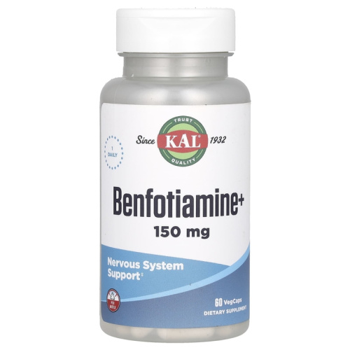 KAL Benfotiamine+ (Бенфотиамин+) 150 мг. 60 капсул