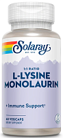 Solaray 1:1 Ratio L-Lysine Monolaurin (L-Лизин и монолаурин в соотношении 1:1) 60 растительных капсул