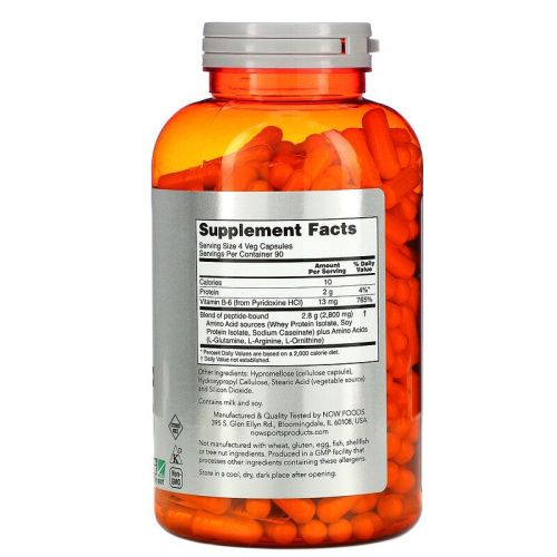 Now Foods Sports Amino Complete 20 Aminos (Аминокислотный комплекс) 360 мягких капсул фото 3