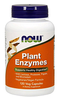 Now Foods Plant Enzymes (Растительные ферменты, энзимы) 120 растительных капсул