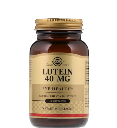 Solgar Lutein (Лютеин) 40 mg. 30 softgels
