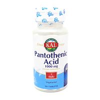 Pantothenic Acid 1000 мг (Пантотеновая Кислота) 50 таблеток (KAL)