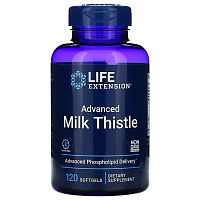 Life Extension Advanced Milk Thistle (Экстракт Расторопши с Фосфолипидами) 120 мягких капсул