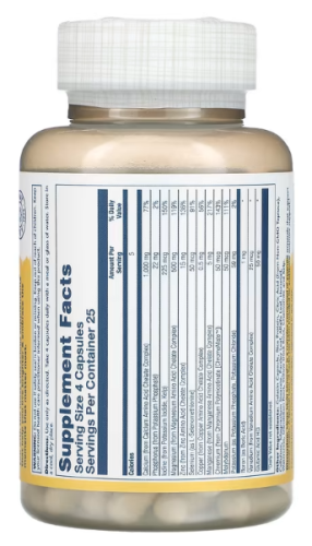 Solaray Mega Multi Mineral Iron-Free (Ежедневный минеральный комплекс без железа) 100 капсул фото 5