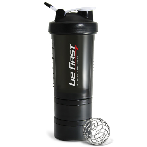 Шейкер 550 мл (TS-1386) с шариком, держателем и 2 контейнерами, ТРИТАН (Be First) Шейкер 550 мл (TS-1386) с шариком, держателем и 2 контейнерами, ТРИТАН (Be First)