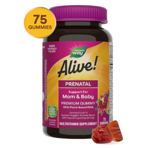 Alive! Daily Support Premium Prenatal (срок 31.07.25) 75 мармеладок (Nature's Way) фото 6