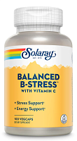 Balanced B-Stress with Vitamin C (Б-Комплекс с витамином С) 100 вег капсул (Solaray)