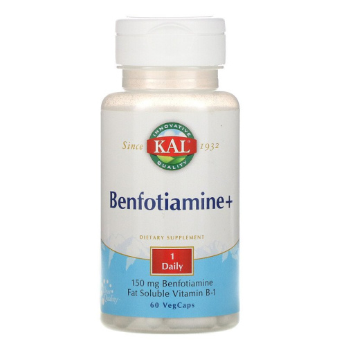 KAL Benfotiamine+ (Бенфотиамин+) 150 мг. 60 капсул