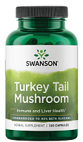 Turkey Tail Mushroom 120 капсул (Swanson)