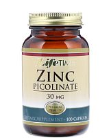 LifeTime Vitamins Zinc Picolinate Пиколинат цинка 30 mg 100 капсул