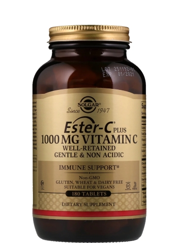 Solgar Эстер-С (Ester-C) плюс витамин С 1000 мг. 180 таблеток
