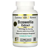 Boswellia Extract Plus Turmeric Extract (Босвелия) 250 мг 120 капсул (California Gold Nutrition)