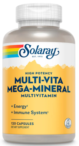 Solaray High Potency Multi-Vita Mega-Mineral Multivitamin (Мультивитамины и минералы высокой эффективности) 120 капсул
