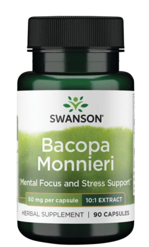 Swanson Bacopa Monniera 10:1 Extract (Бакопа Монье) 50 мг. 90 капсул