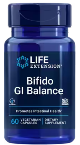 Life Extension Bifido GI Balance (Бифидобактерии для поддержки ЖКТ) 60 растительных капсул