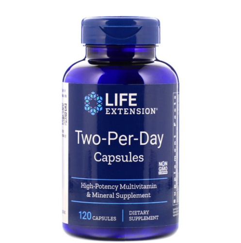 Витамины Life Extension Two-Per-Day Capsules (Дважды в день) 120 капсул