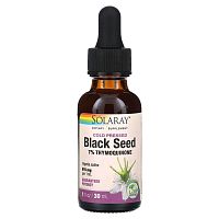 Solaray Black Seed Oil Cold Pressed 7% Thymoquinone (Масло черного тмина холодного отжима, 7% тимохинон) 30 мл.