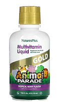 Children's Animal Parade Gold Multivitamin Liquid 473 мл (NaturesPlus)