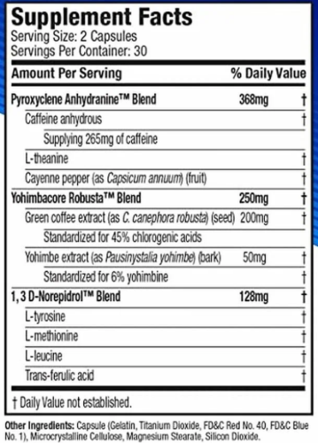 Hydroxycut Hardcore 60 капсул (MuscleTech) фото 2