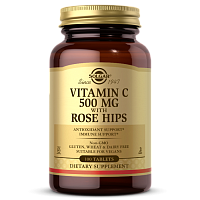 Vitamin C 500 мг with Rose Hips (витамин C с плодами шиповника) 100 таблеток (Solgar)