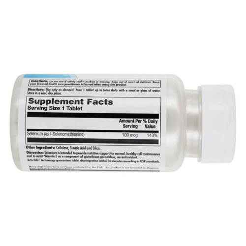 KAL Selenium Yeast-Free (Селен бездрожжевой) 100 мкг. 100 таблеток фото 2