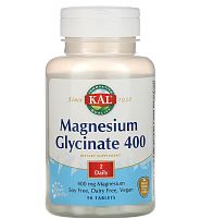 Magnesium Glycinate (Глицинат магния) 400 мг 90 таблеток (KAL)
