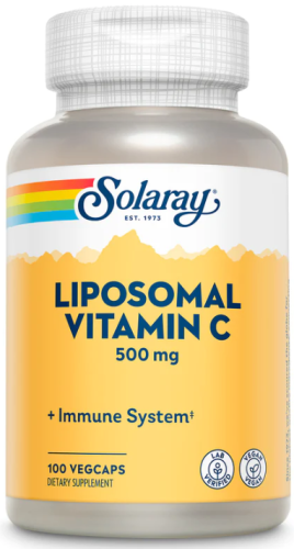 Solaray Liposomal Vitamin C (Липосомальный витамин С) 500 мг. 100 растительных капсул