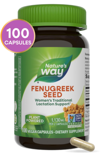 Nature's Way Fenugreek Seed (Семена пажитника) 1130 мг. 100 растительных капсул фото 2