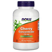 Now Foods Cherry Concentrate Концентрат вишни 750 мг. 180 растительных капсул