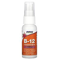 Now Foods B-12 Liposomal Spray (Липосомальный спрей с витамином B12) 1000 мкг. 59 мл.