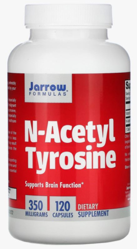 Jarrow Formulas N-Acetyl Tyrosine (N-ацетил тирозин) 350 мг. 120 капсул фото 2
