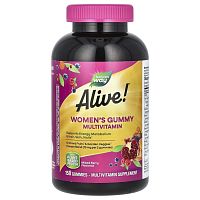 Alive! Women's Gummy Multivitamin (мультивитамины для женщин) 150 жев. конфет (Nature's Way)