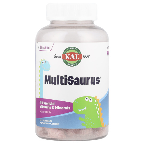 Детский витаминно-минеральный комплекс KAL MultiSaurus 90 жевательных таблеток