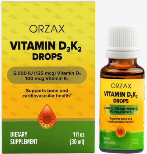 Vitamin D3K2 (Витамин Д3K2) Капли 30 мл (Orzax)
