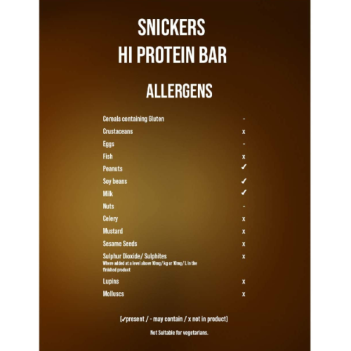 Snickers HiProtein Bar 55 гр (Mars Incorporated) фото 3