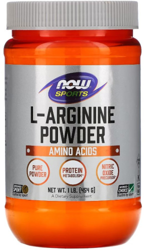 Now Foods Sports L-Arginine Powder (L-Аргинин в порошке) 454 г.