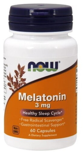 Now Foods Мелатонин (Melatonin) 3 мг. 60 капсул