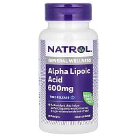 Alpha Lipoic Acid (Альфа-Липоевая Кислота) 600 mg 45 таблеток (Natrol)